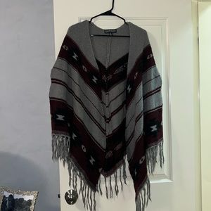 Worn Womens wrap shawl from almost famous size S/M